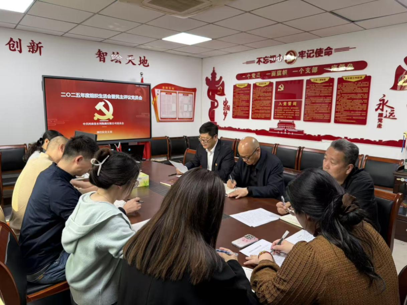 公司測繪黨支部召開2025年度組織生活會